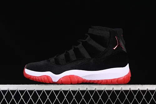 All categories Air Jordan Jordan series basketball shoes Air Jordan 11 Air Jordan 11 Retro "Bred Velvet" AJ11 Joe 11 black red velvet DB5457-061